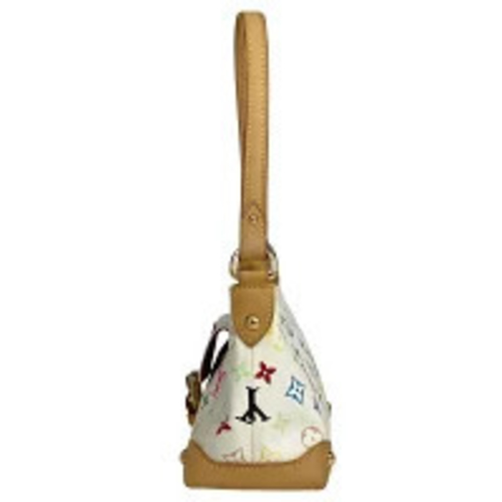 Louis Vuitton Blanc White Monogram Shoulder Bag Hobo Eliza Multicolor White